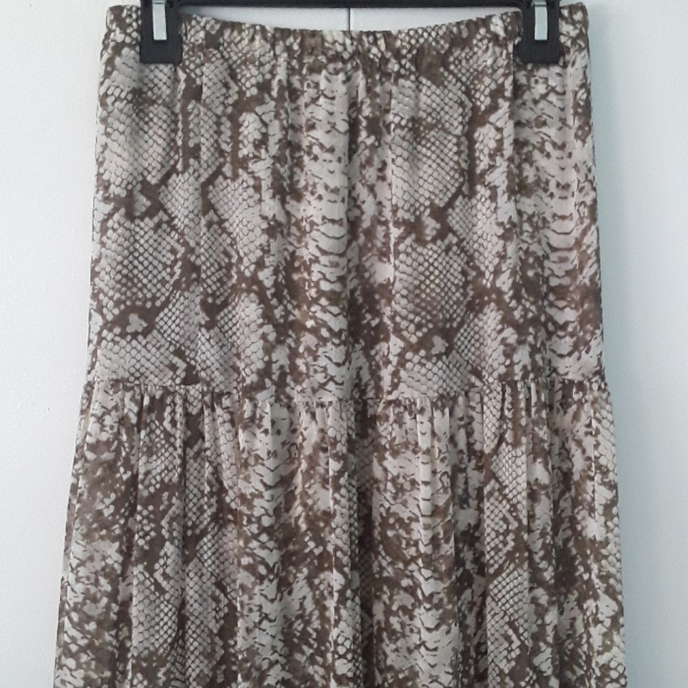 Maxi Skirt Snake Print New